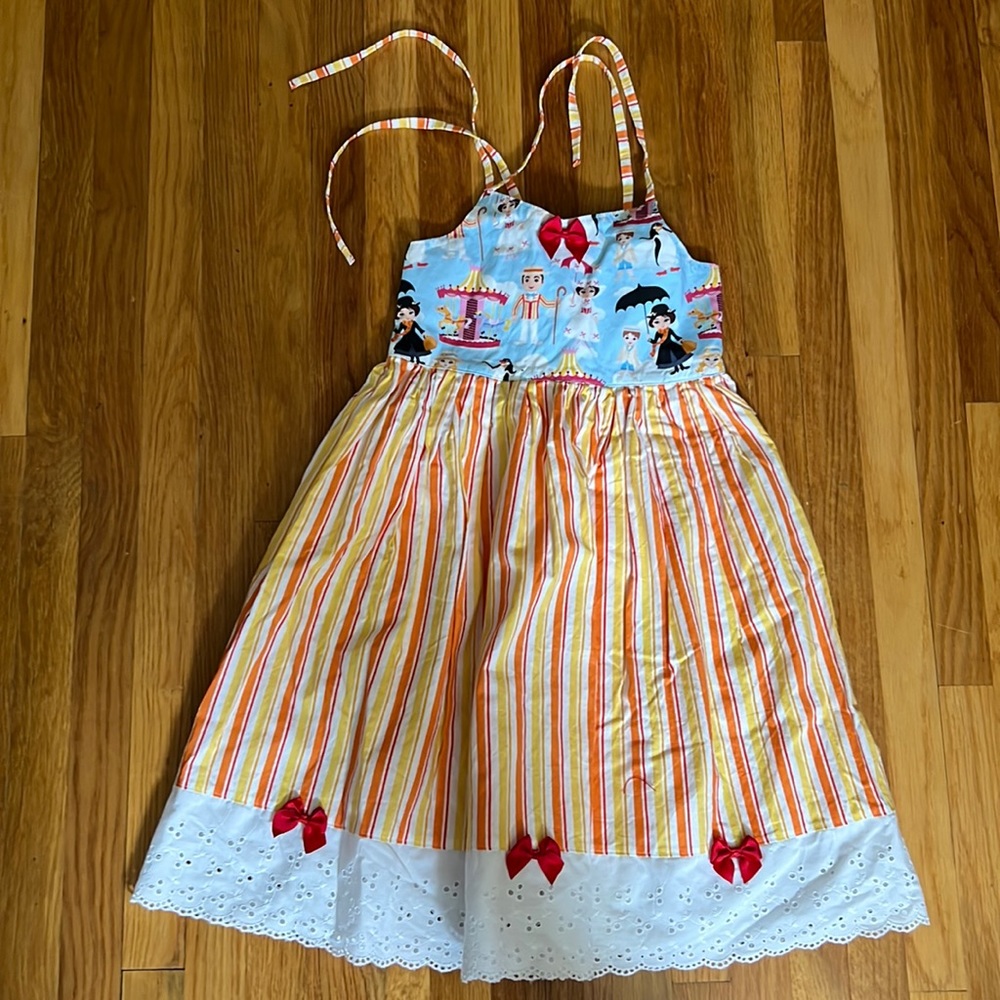 Mary Poppins Custom Dress Girls Size 9/10